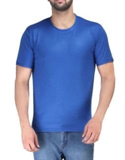 Mens Plain Half Sleeve Round Neck T-Shirt 05