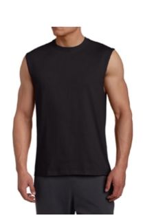 Mens Plain Sleeveless Round Neck T-Shirt 01