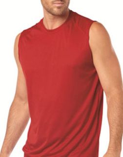 Mens Plain Sleeveless Round Neck T-Shirt 04