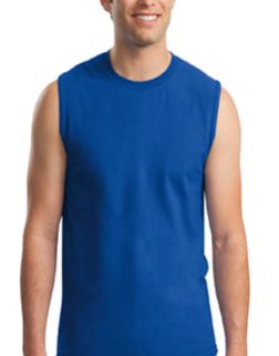 Mens Plain Sleeveless Round Neck T-Shirt 05