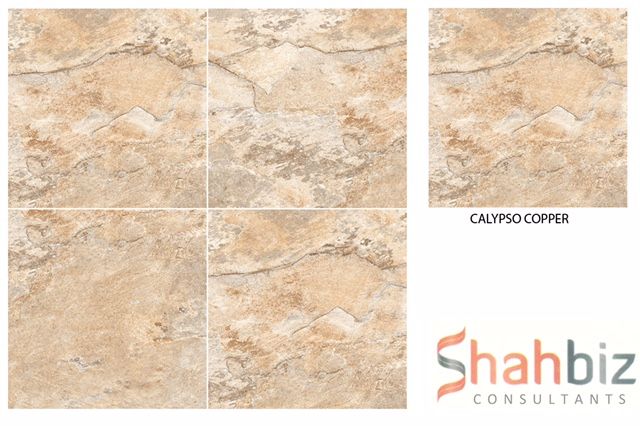 Calypso Copperporcelain Stone Punch Series Porcelain Floor Tiles