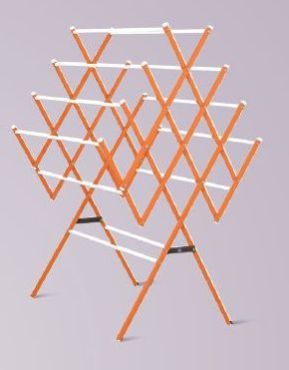 Orange & White Cloth Drying Stand