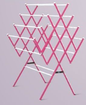 Pink & White Cloth Drying Stand