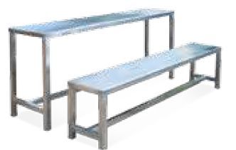 Steel Dining Bench 01
