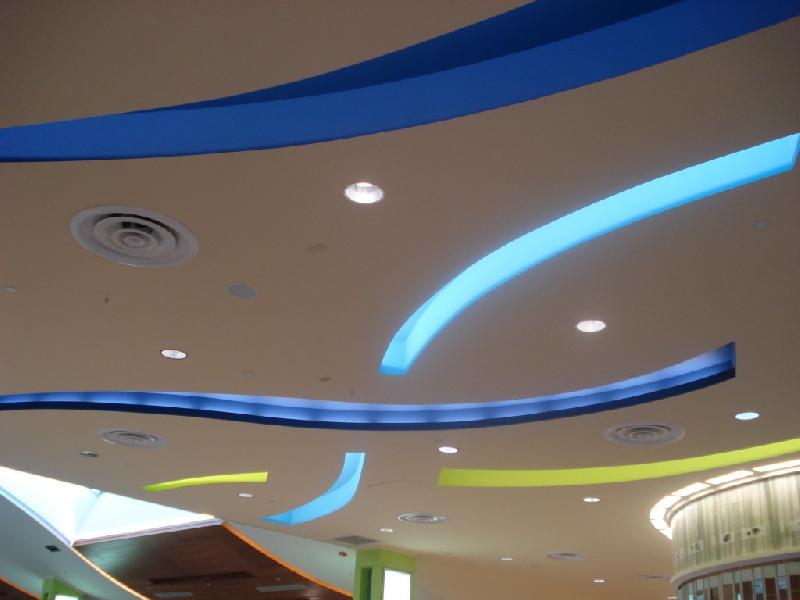 Gypsum False and Grid Ceiling Work  03