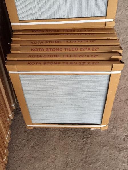 Kota Stone Tiles With Box Packing