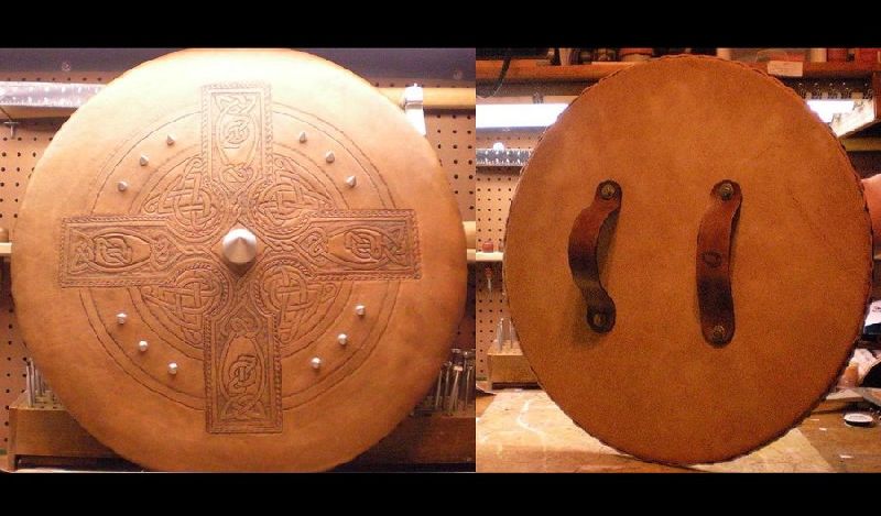 Brown Leather Shield