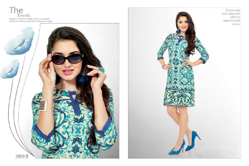 Digital Printed Cotton Kurti 03