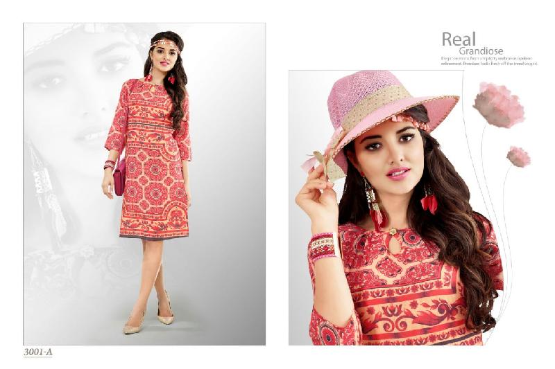 Digital Printed Cotton Kurti 07