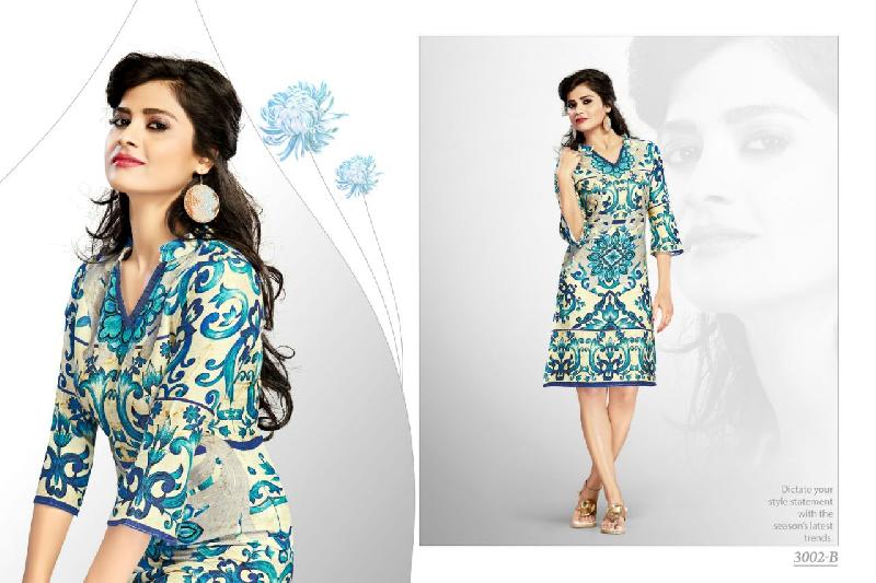 Digital Printed Cotton Kurti 09