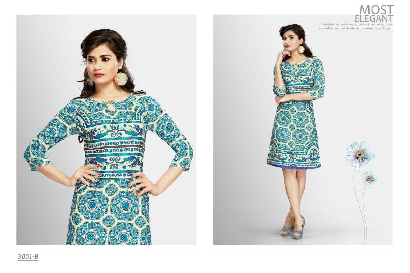 Digital Printed Cotton Kurti 10