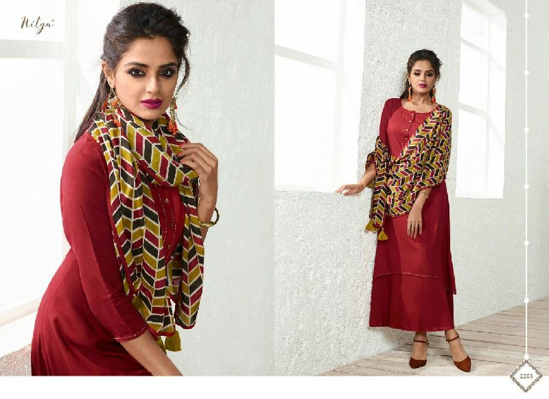 Ladies Designer Cotton Kurtis 07