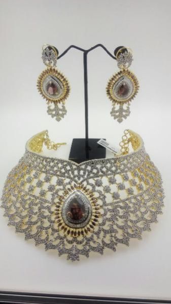 CZ Bridal Necklace Set 04