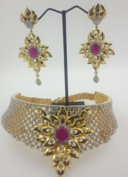 CZ Bridal Necklace Set 05