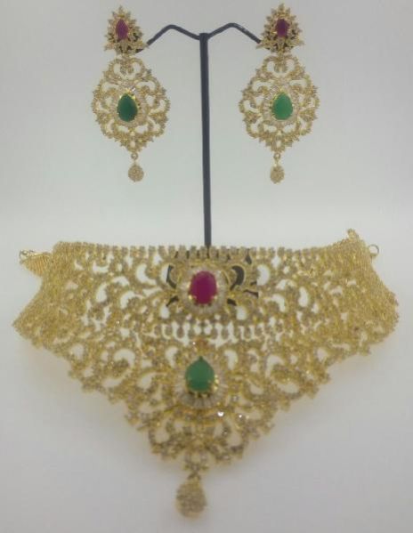 CZ Bridal Necklace Set 06