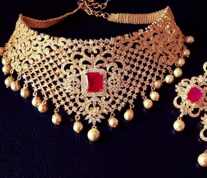 CZ Bridal Necklace Set 09