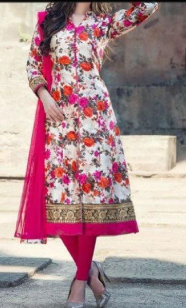 Ladies Long Churidar Suit 02