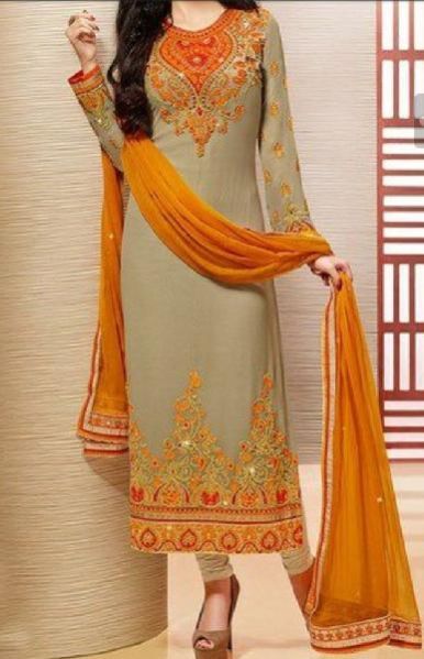 Ladies Long Churidar Suit 03