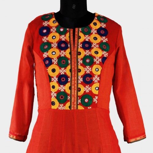 Kutch Work Cotton Kurti 01