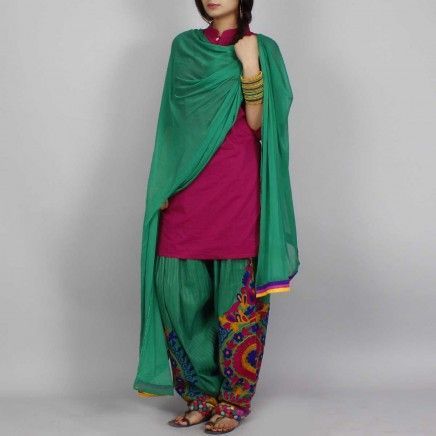 Kutch Work Patiala Salwar Suit 01