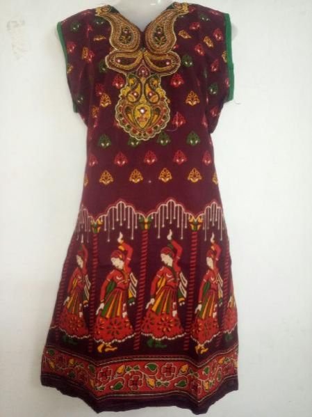 SW KSK4 Kutch Work Anarkali Kurti