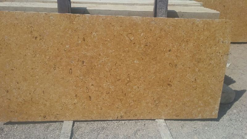 Flowery Gold Yellow Marble Slab