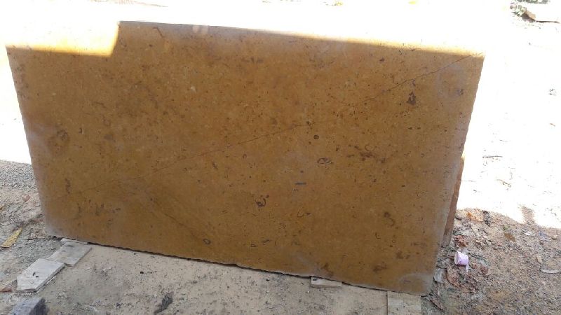 Jaisalmer Flowery Gold Yellow Marble Slab