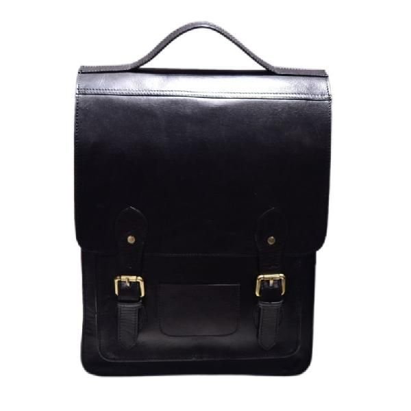 Black Leather Backpack ZB-BP-09-B (01)