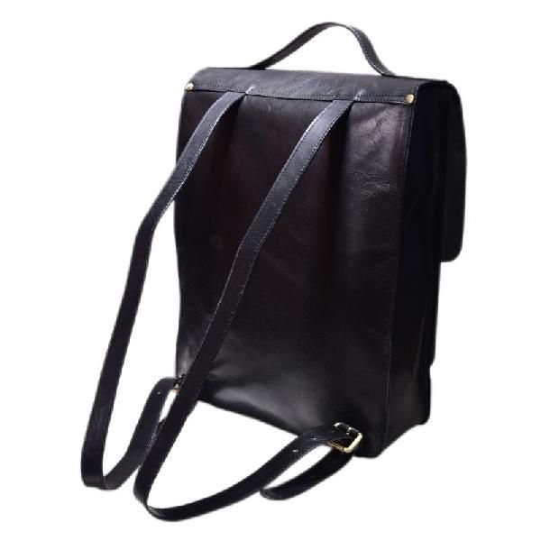 Black Leather Backpack ZB-BP-09-B (04)