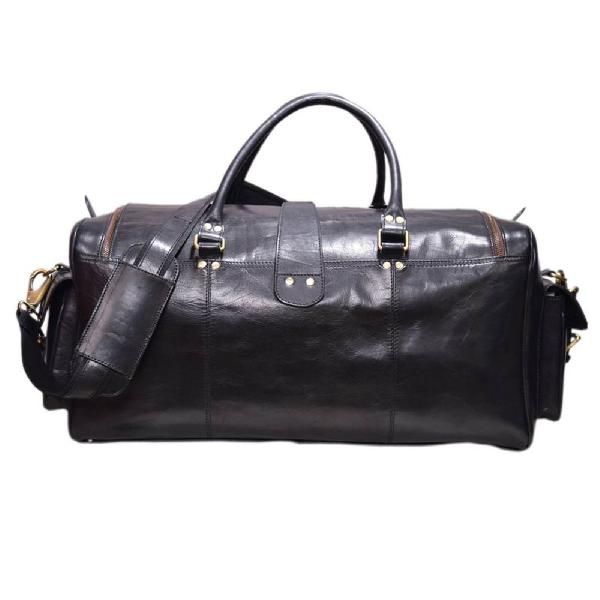 Black Leather Duffel Bag ZB-DB-09 (05)