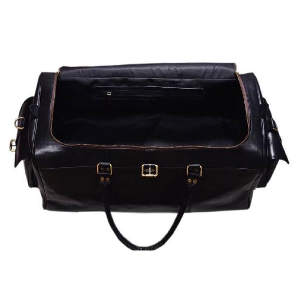 Black Leather Duffel Bag ZB-DB-09 (07)