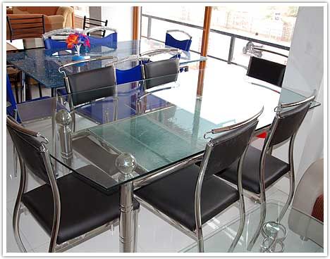 Stainless Steel Dining Table Set 03