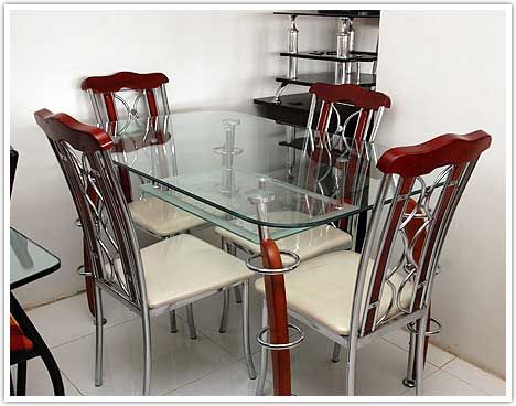 Stainless Steel Dining Table Set 05