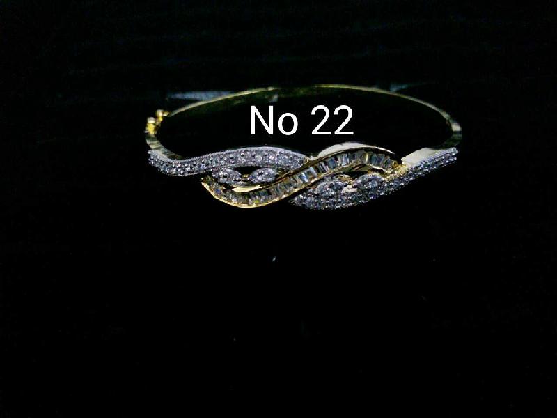 Brass American Diamond Bracelets (No. 22)