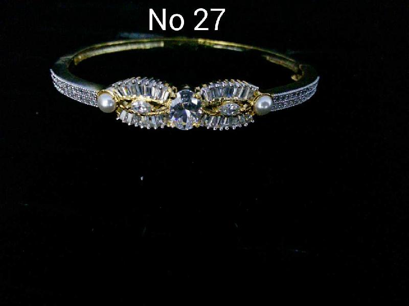 Brass American Diamond Bracelets (No. 27)