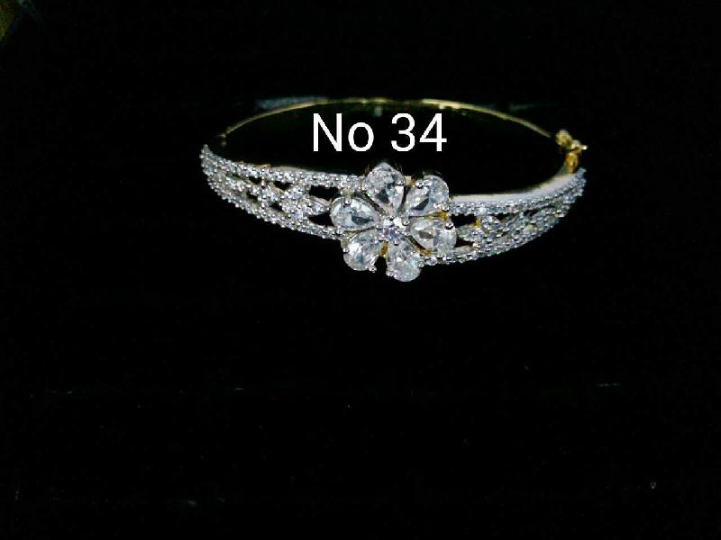 Brass American Diamond Bracelets (No. 34)