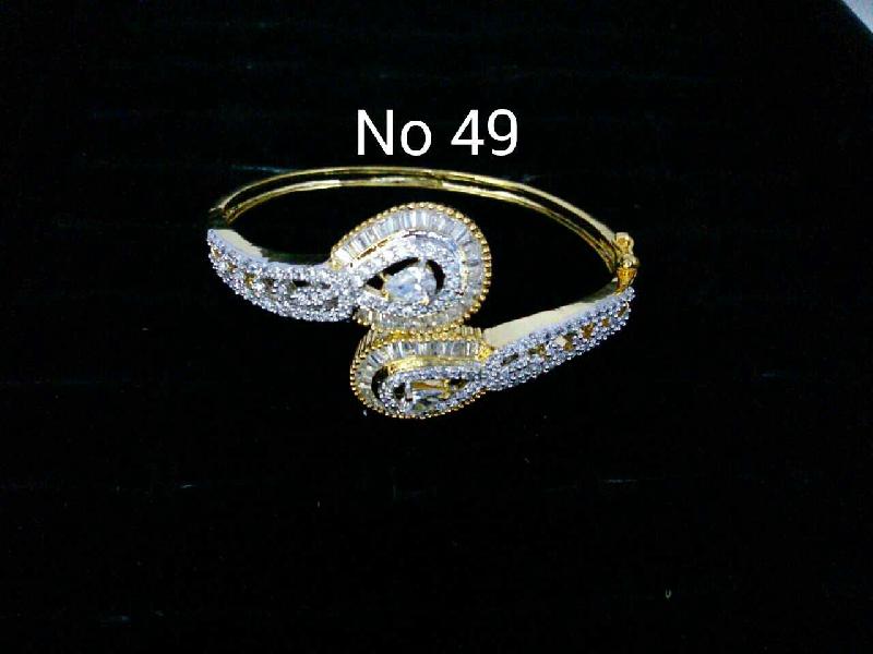 Brass American Diamond Bracelets (No. 49)