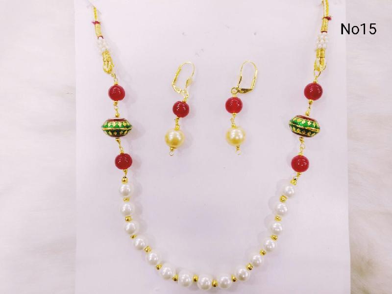 Brass American Diamond Necklace Set (No. 15) 02