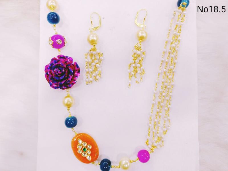 Brass American Diamond Necklace Set (No. 18.5) 03