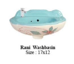 Rani Vitrosa Wall Mounted Wash Basin