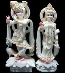 Marble Radha Krishna Statue 04
