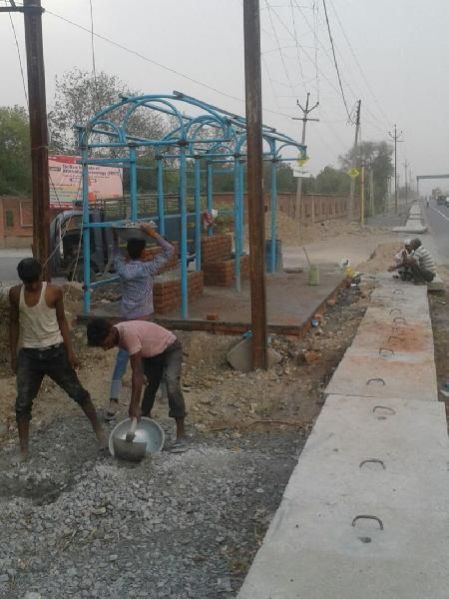 Bus Shelter Fabrication 01