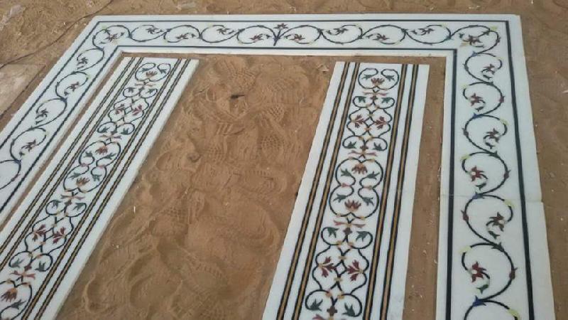 Marble Inlay Floor Tiles 04