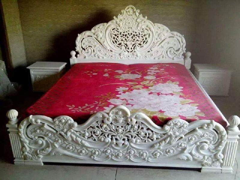 White Marble Bed 01
