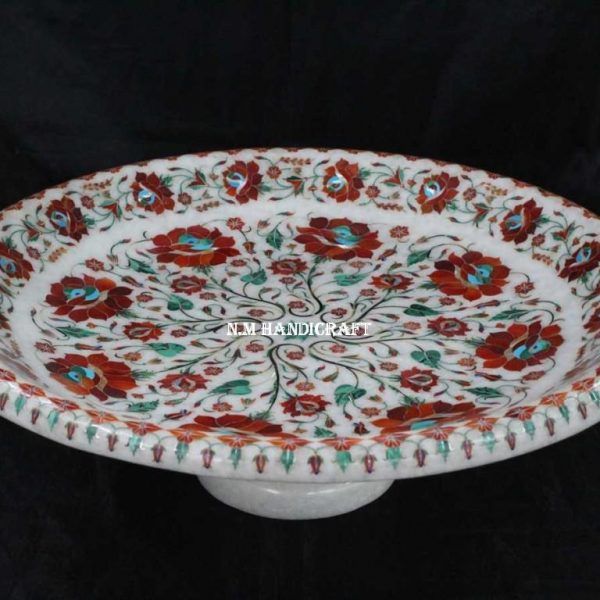 NM706 Marble Fruit Bowl