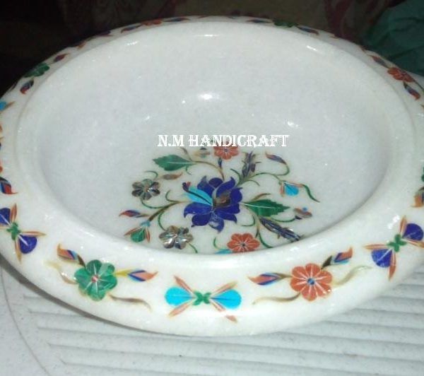 NM716 Marble Fruit Bowl