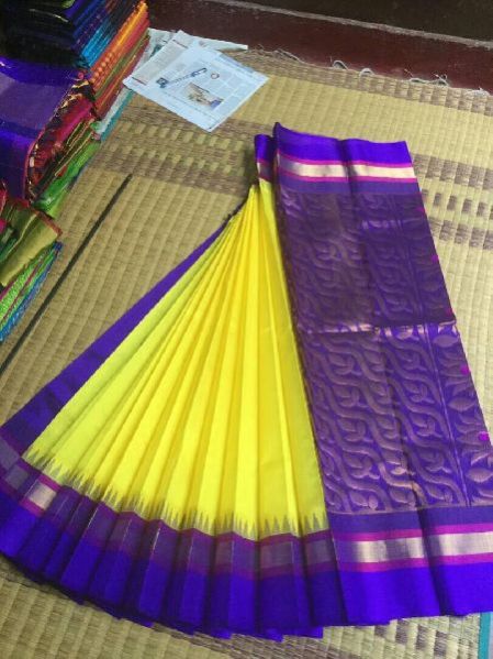 Kanchipuram Korvai Silk Cotton Saree 02