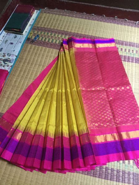Kanchipuram Korvai Silk Cotton Saree 03