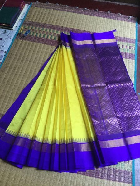 Kanchipuram Korvai Silk Cotton Saree 04
