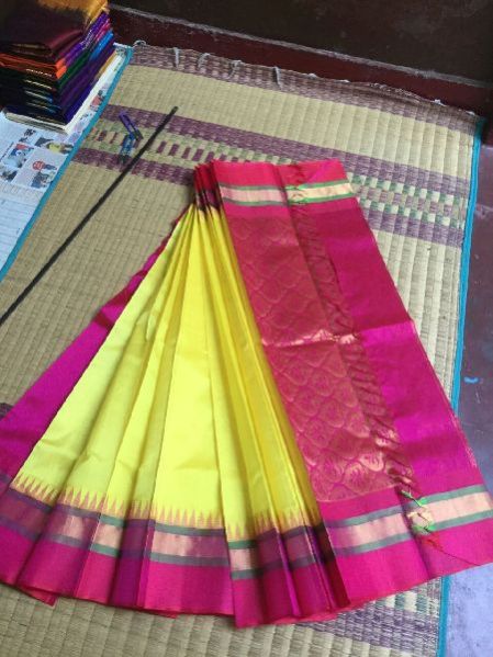 Kanchipuram Korvai Silk Cotton Saree 06